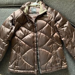 Brown The North Face 550 jacket